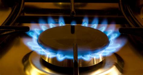 natural gas stove flame